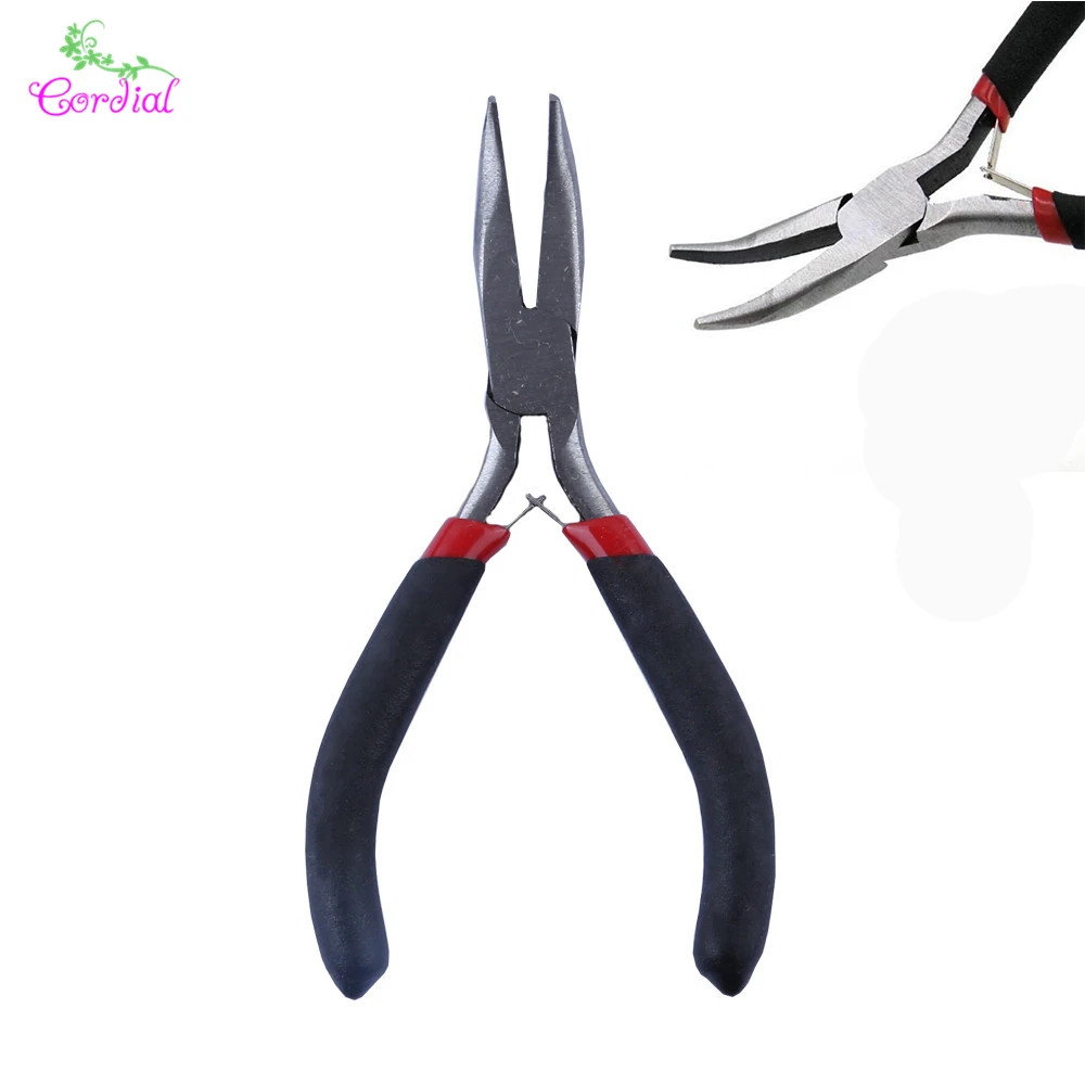 High Quality Min Handmade Jewelry Tool Metal Curved Nose Pliers For DIY