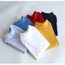2016 new winter baby boys and girls long-sleeved high-necked T-shirt bottoming shirt cotton children’s long-sleeved t-shirt