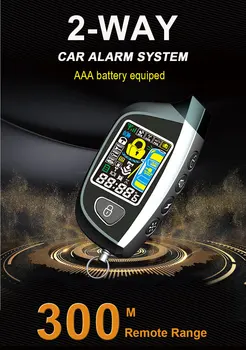 

100M GPS Automatic Remote Start Car Alarm System Smart Key Auto Two-Way Keyless Entry 12V Remote Control Central Locking/Unlock