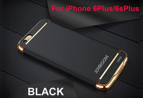 Чехол для зарядного устройства для iphone 6, 6 s, 7, 8 Plus, чехол для внешнего зарядного устройства, Ультратонкий чехол для iphone 6s - Цвет: Black for i6 i6P