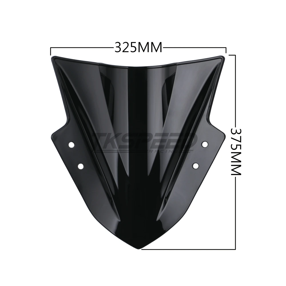 Лобовое стекло для Kawasaki EX300 EX 300R ex300 Ninja 300 Rr 2013 2014 2015 2016 preto Bolha Dupla 300R|Козырьки от