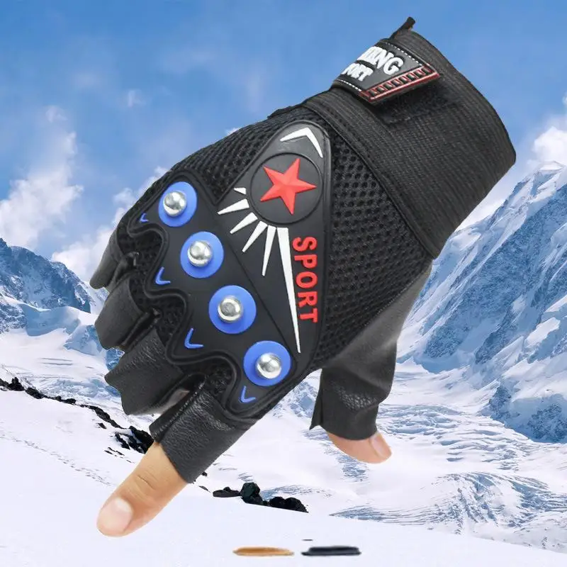 Лидер продаж 2016 года Тактический Прихватки для мангала для Для мужчин открытый пальцев Спортивные перчатки из металла варежки черные Luvas