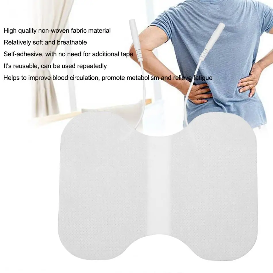 

Reusable Self-adhesive Electrode Pad Physiotherapy Gel Patch For Back Waist Body Tens Acupuncture Therapy Massager