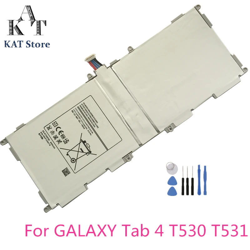 Планшет Батарея для Samsung Galaxy Tab 4 SM-T530 T531 T533 T535 6800 мА/ч, литий-ионных батарей EB-BT530FBE перезаряжаемый аккумулятор