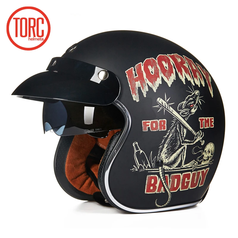 Torc 3/4 с открытым лицом винтажный шлем scotter jet moto rcycle cross capacete cascos Ретро casco para vespa|torc