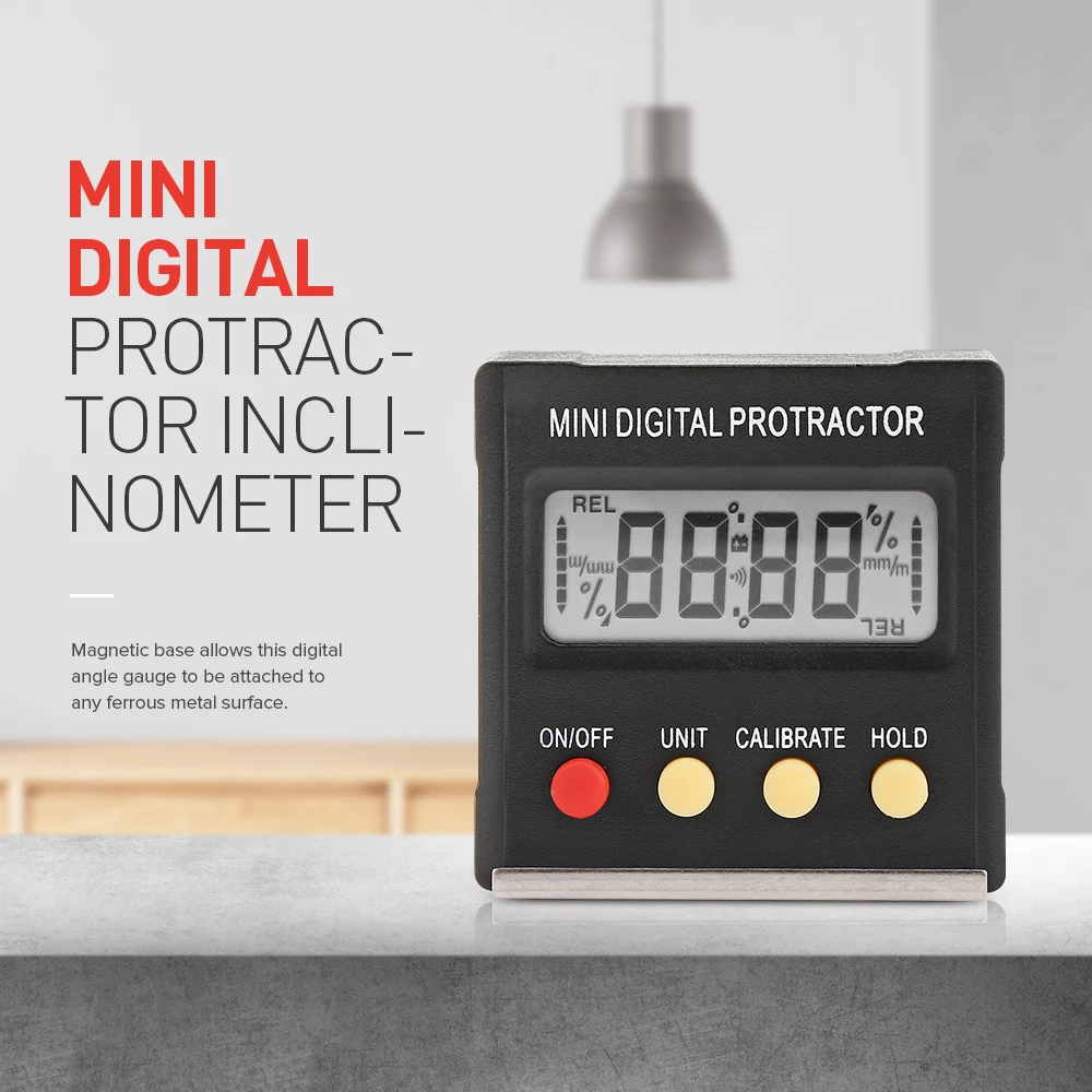 360 Degree Mini Digital Protractor Inclinometer Electronic