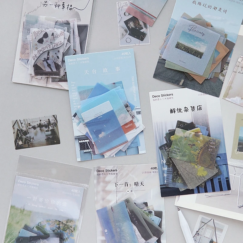 

INS Style Paper Sticker Pack Handbook Journal Diary Decorative Stickers Paper Scrapbooking Diy Craft Stationery Label Sticker