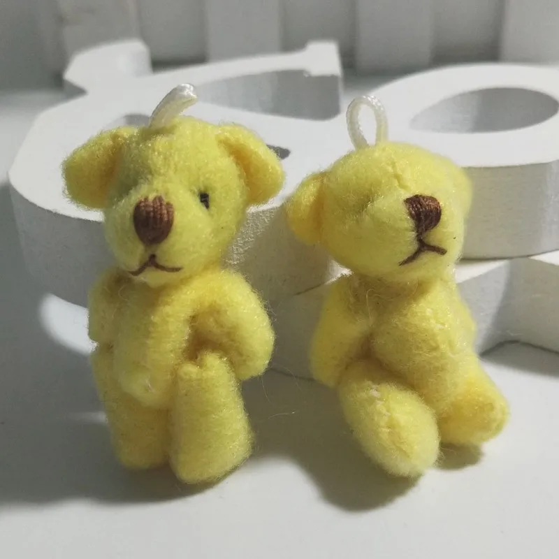 3.5CM Plush joint teddy bear 38