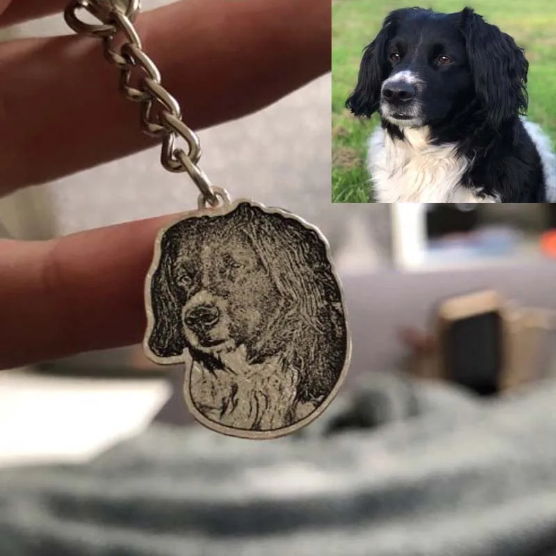 Изготовленный На Заказ домашний питомец с индивидуальной надписью фото ожерелье индивидуальные 925 стерлингового серебра ожерелья для кошки/собаки ожерелье для подарка праздника YKL0725