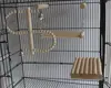 Natural Wood Bird Toys SetPlaced in The Bird Cage by Playground for Small and Medium Parrots Parakeet  Hamster Cage Pack of 4pcs