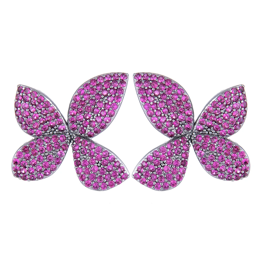 

GODKI 21mm Brilliant Leaf Leaves Full Mirco Paved Microl Zirconia Women Bridal Dress Wedding Every Earring Fashion Jewelry