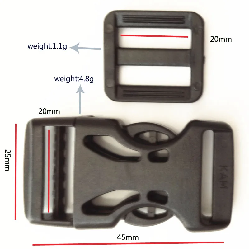 Hot sale bing Dual Adjustable Arched Buckle with parts for Luggage