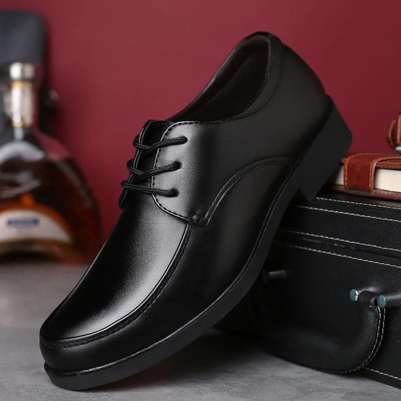 2018 new black Men Formal Shoes autumn Winter Men Dress