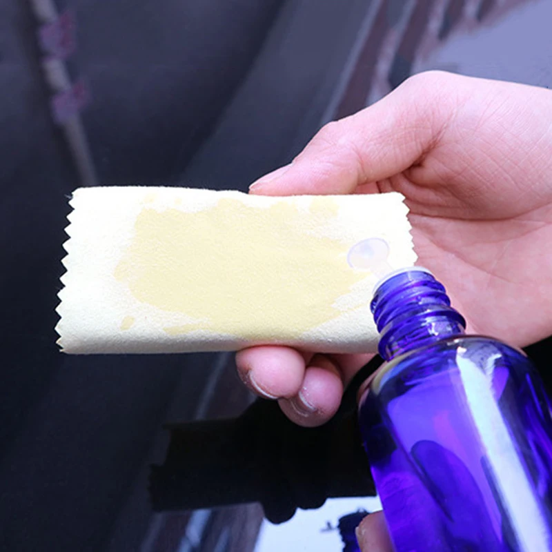 Авто микрофибра чистящая ткань нано автомобильное стекло покрытие без ворса воск полотенце автомобиля покрытие наборы 10*10 см желтый 20 шт