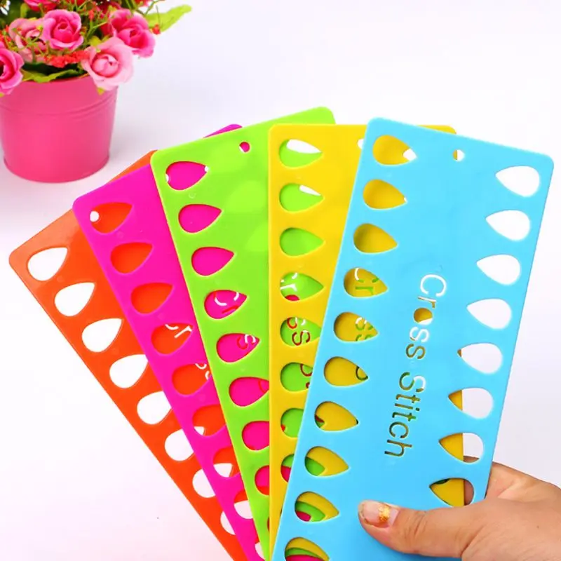 

2pcs Plastic Cross Stitch Row Line Board Embroidery Floss Thread Yarn Organizer Sewing DIY 20 Positions Tool Needles Holder