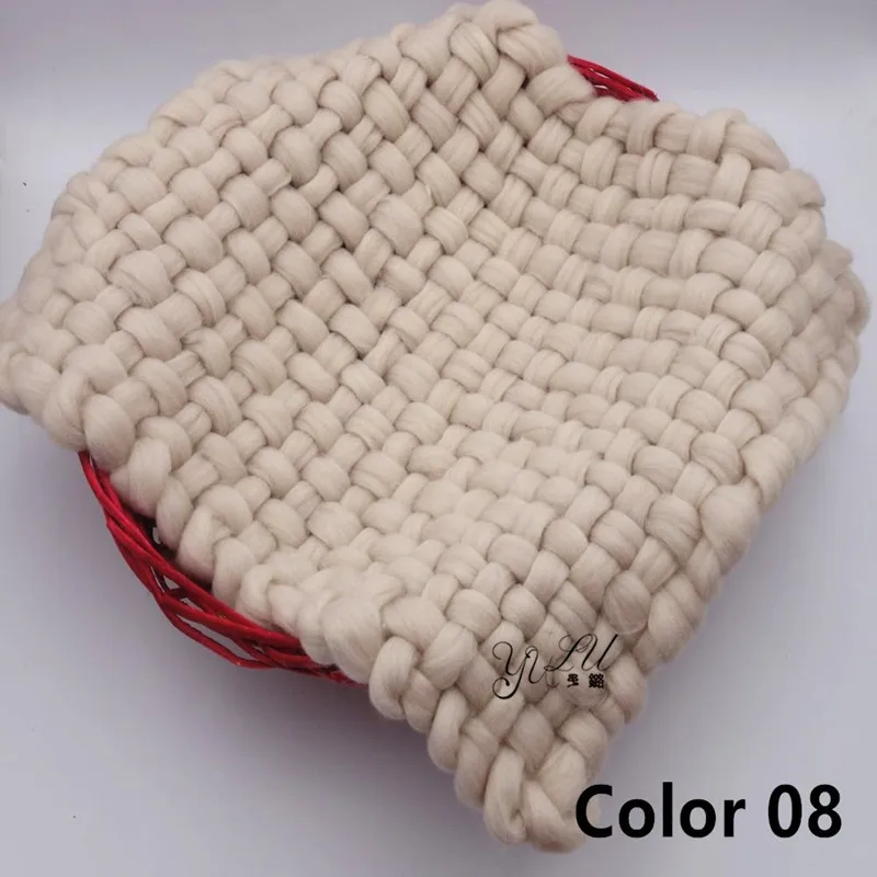 45x40 см шерстяное одеяло ручной работы корзина наполнитель для новорожденных фоны для фотосъемки реквизит аксессуары для фотостудии - Цвет: Серый