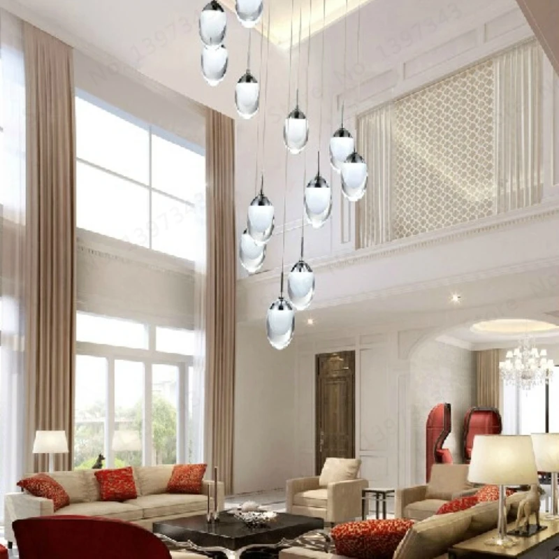 Wonderland светодиодный подвесной светильник, современная лампа в форме яйца для помещений, модная спиральная лампа для гостиной, столовой, кабинета, кухни, спальни, бара
