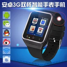 Android 4.4 Dual Core Smart Watch S8 Wristwatch Mobile Phones Smartwatch Supports GSM 3G WCDMA Bluetooth 4.0 Wifi Camera