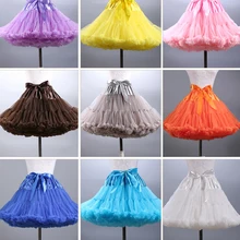 ¡Novedad de 2019! MIni enagua de tul acampanado corto Vintage enaguas de la falda nupcial Rockabilly Tutu