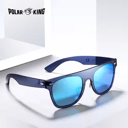 POLARKING бренд ретро унисекс поляризованные солнцезащитные очки Для мужчин без оправы квадратной оправа с плоскими линзами Для женщин