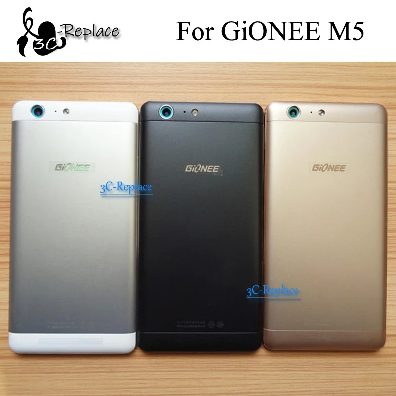 

White/Black/Gold 5.5 inch For Gionee Marathon M5 Back Battery Cover Door Housing case Rear Glass parts
