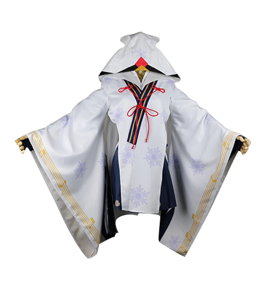 

Snow Hatsune Miku Cosplay Costume Clothing Vocaloid Kimono Halloween Costume For Women