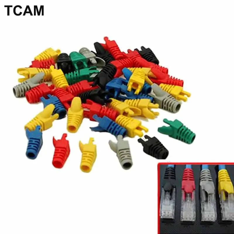 Network RJ45 Cable Ends Plug Connector Cover Boots Cap Cat5 Cat6 Safety
