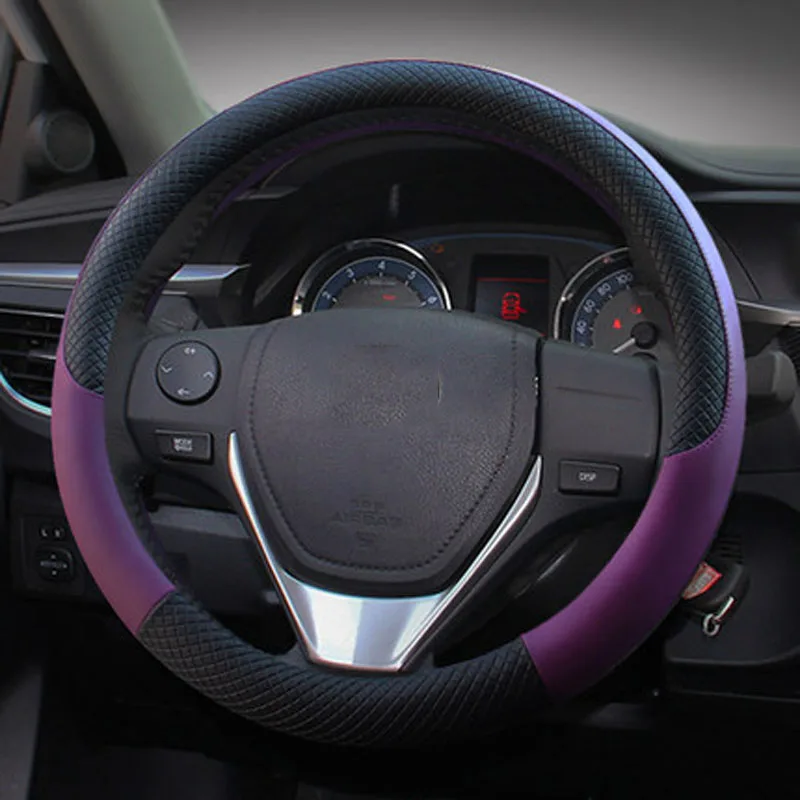 Buy Universal leather car steering wheel cover two