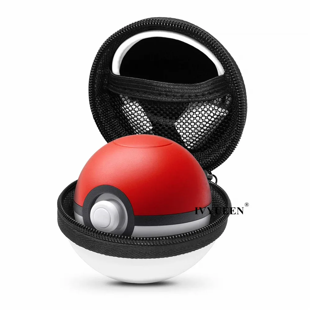 IVYUEEN 2 в 1 для Nintendo Switch Poke ball plus контроллер сумка для переноски и с украшением в виде кристаллов чехол прозрачный просвечивающийся чехол КРЫШКА ДЛЯ командной игры в покебол(Иви