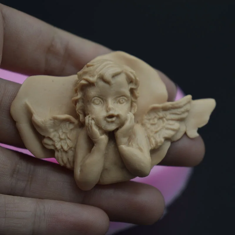 8 силиконовая форма с изображением ангела Дизайнер diy 3d настенная панель Керамика
