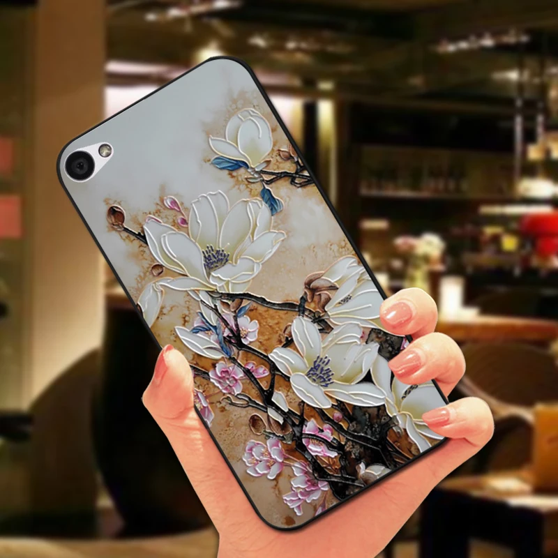 Роскошный силиконовый чехол для Lenovo S90 красивый цветочный из ТПУ телефона S90T