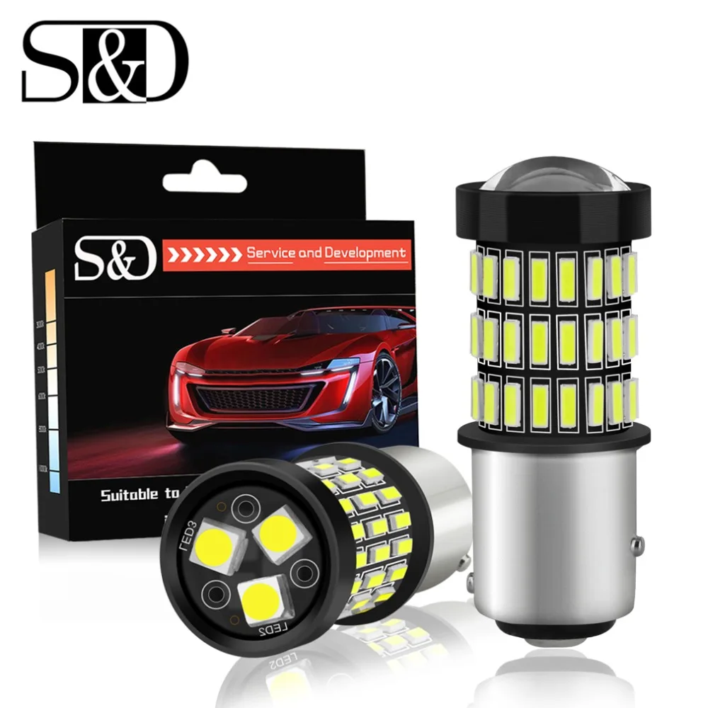 S&D 2pcs 1157 BAY15D P21/5W LED Bulbs 12V White Red Amber Car Lights Stop Brake Reverse Tail Backup Lamp Auto Bulb 1200LM S&D 2pcs 1157 BAY15D P21/5W LED Bulbs 12V White Red Amber Car Lights Stop Brake Reverse Tail Backup Lamp Auto Bulb 1200LM