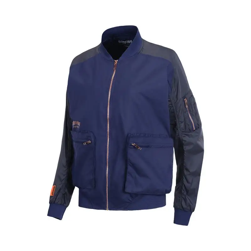 Li-Ning Женская баскетбольная куртка BAD FIVE, свободная посадка, полиэстер, застежка-молния, подкладка, спортивное пальто, AJDP006 CJFM19 - Цвет: AJDP006-1H