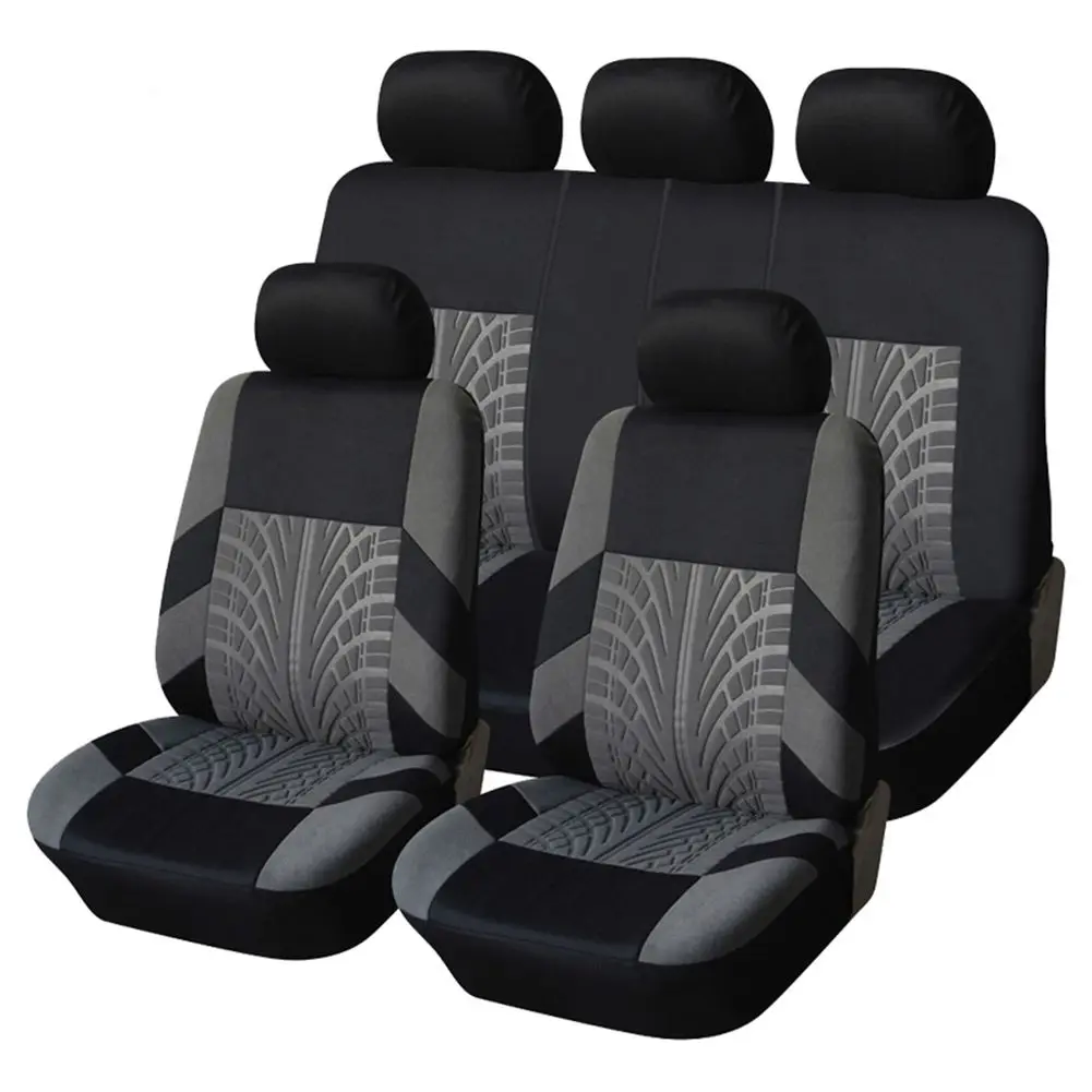 9PCS Automobiles Seat Covers Full Car Seat Cover Universal Fit Interior AccESSories Protector Car-Styling Car Seat Protector