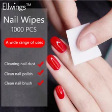 Ellwings Горячая 1000 шт для удаления лака для ногтей салфетки для ногтей для ванны бумажный коврик Замачивание ногтей инструмент для чистки маникюра