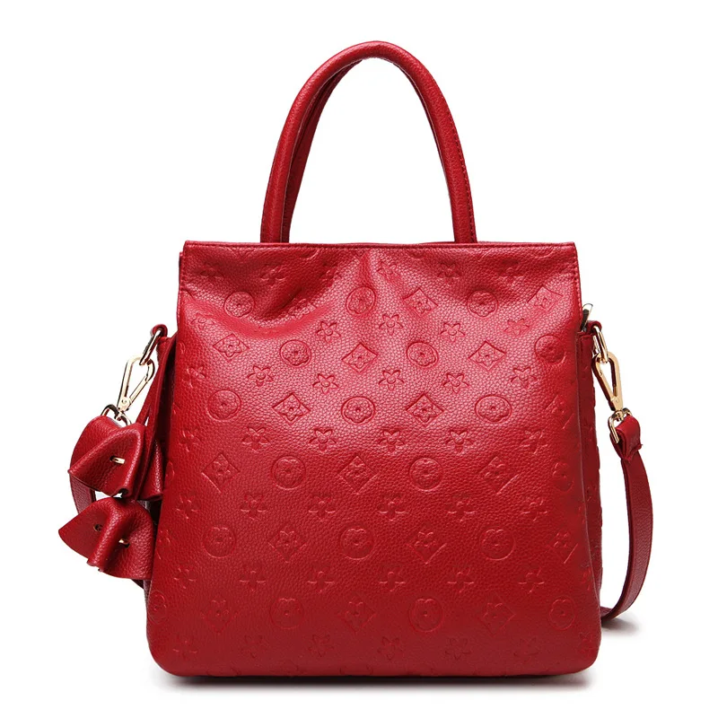 2015 new china designer women's embossing high grade handbags fashion