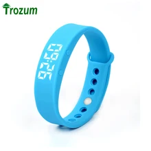 TROZUM W5 SmartWatch Браслет Браслет Bluetooth Спортивные Часы Шагомер Калорий монитор 3D Шагомер Термометр Молчание Вибрации