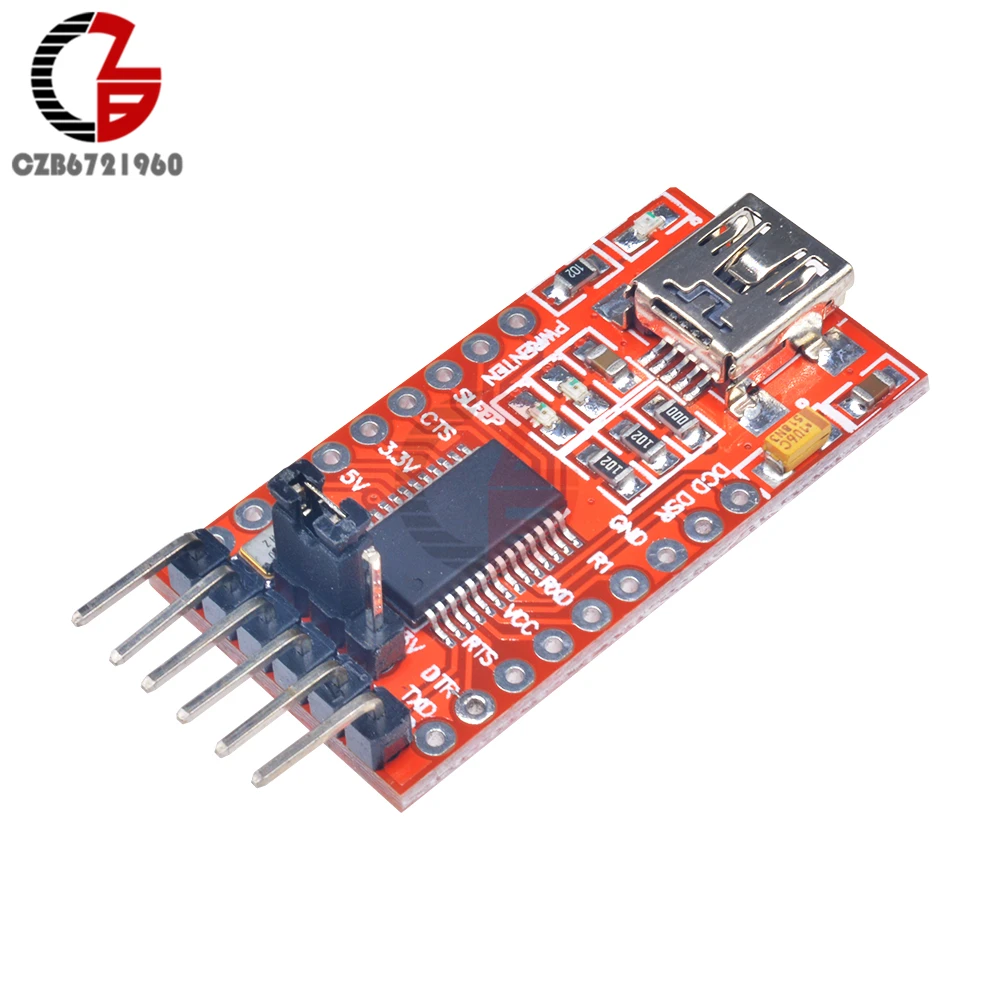 T232RL FT232 FTDI мини USB к TTL преобразователь модуль DC 3 V 5 Серийный адаптер плата порт