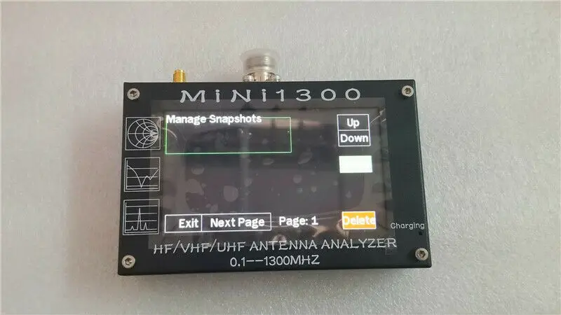 Новое обновление Mini1300 4,3 дюйма 0,1-1300 МГц HF/VHF/UHF антенный анализатор емкостный сенсорный экран