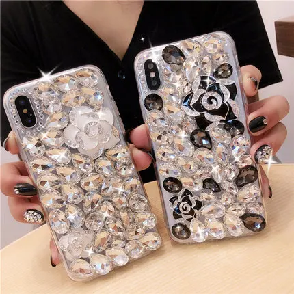 

Luxury 3D Diamond Case Rhinestone Bling Phone Cover Crystal funda coque for Xiaomi Redmi 7 5 6 4X 4A 5A 6A Note7 4 5 6 Note4X 5A