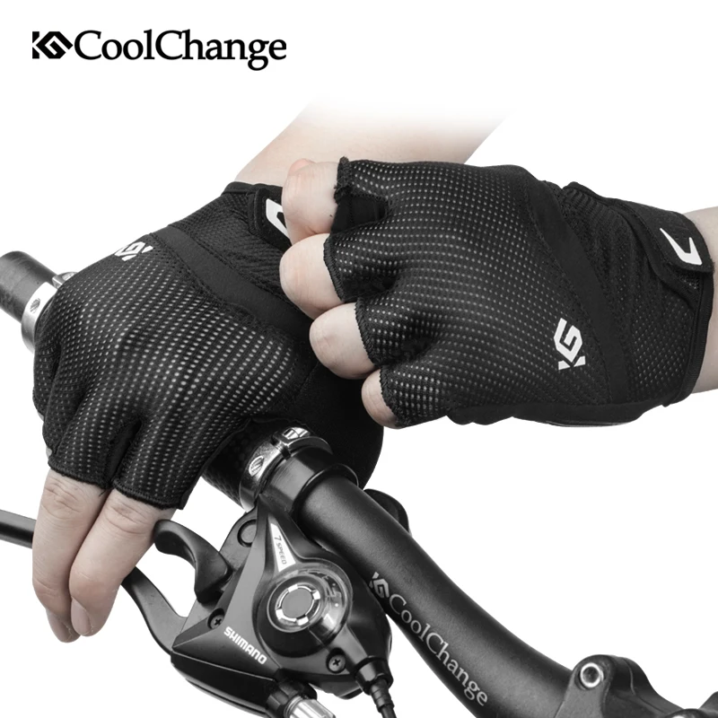 CoolChange Cycling Gloves Shockproof Breathable Half Finger Bike Gloves Sports Anti-sweat Anti-slip Bicycle Gloves For Men Women CoolChange Cycling Gloves Shockproof Breathable Half Finger Bike Gloves Sports Anti-sweat Anti-slip Bicycle Gloves For Men Women