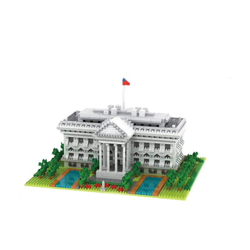 

Building Block White House Model Children Compatible Toy 3D Bricks Plastic Larger Building Block Assembly Building Toys 2021pcs