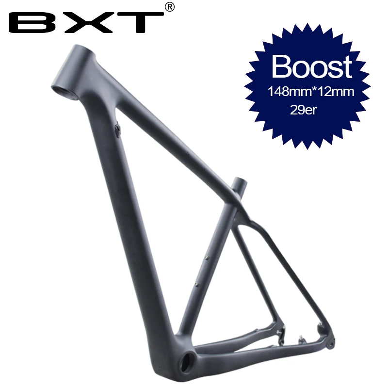 Buy full carbon mtb boost frame 29er carbon bicycle 148*12mm frameset S M L