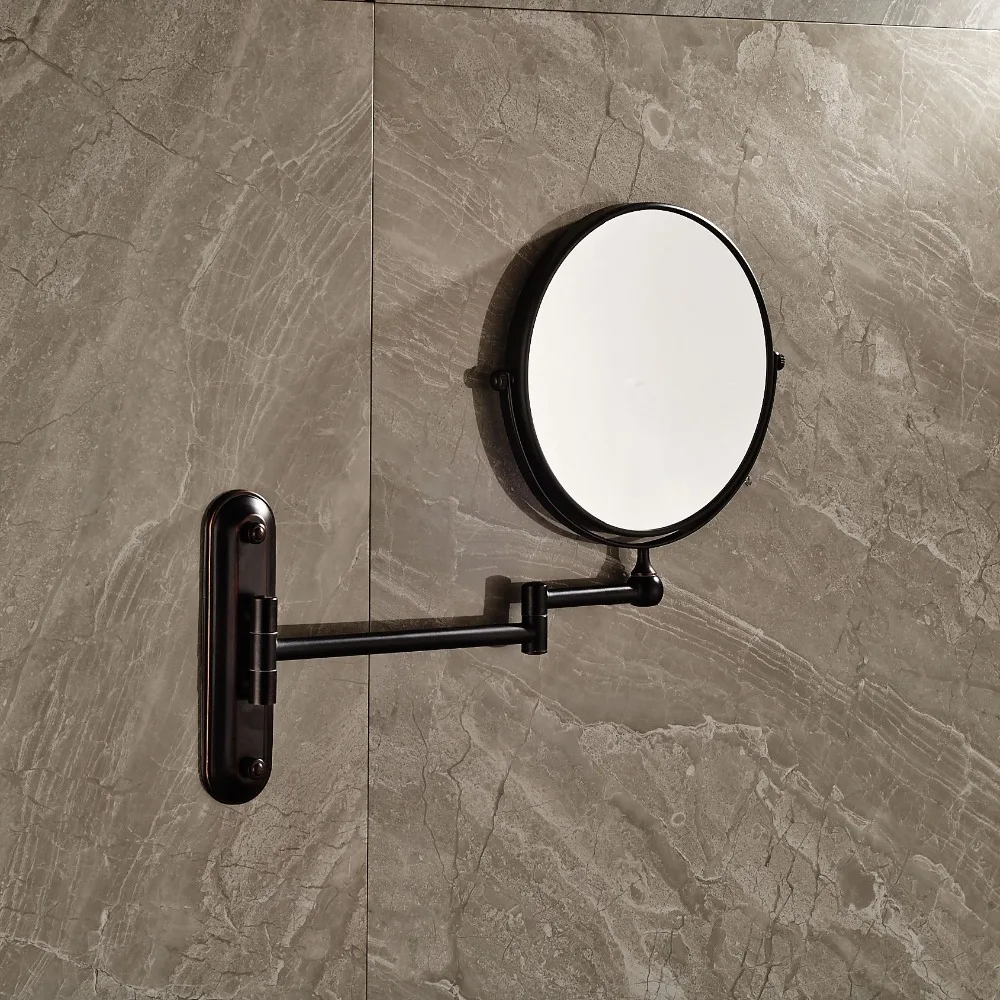 Round Oil Rubbed Bronze Dual Sides 8 Makeup mirror