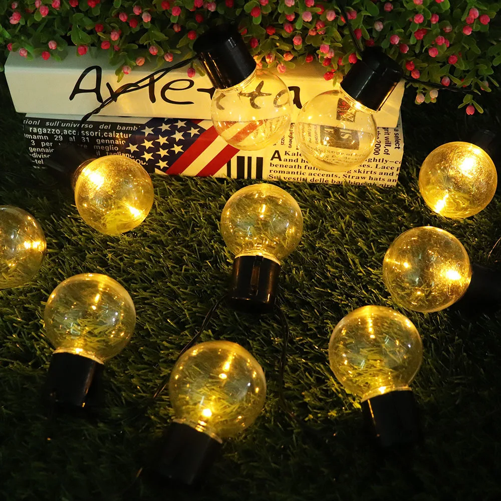 SOCO 10LEDs Solar Bulb Shell String Lights (13)