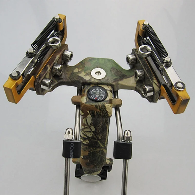 Hot New Powerful Laser Slingshot with Infrared Flashlight Stainless Steel Alloy Slingshot for Outdoor Shooting Hunting