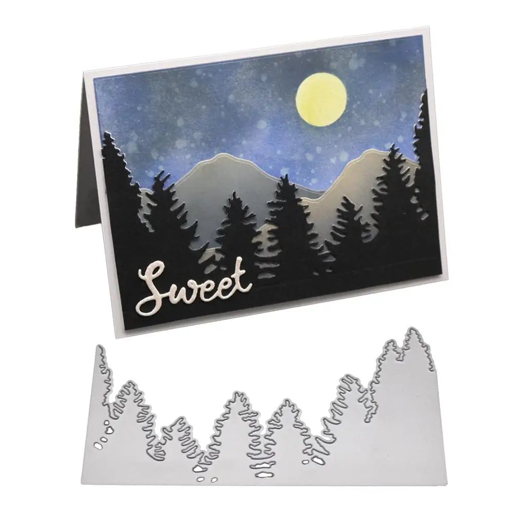 

DIY Scrapbooking Christmas Tree Forest Pattern Etch Carbon Steel Cutting Dies