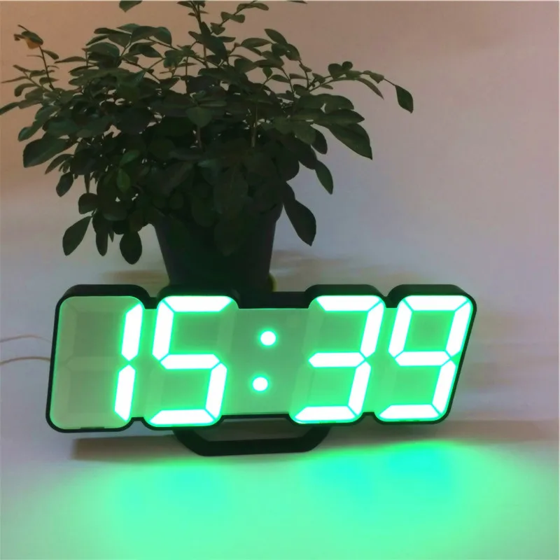 New arrive sound control alarm clocks 7/115 colors LED display temperature calendar digital colorful clock xyzTime-9001-Clock | Дом и сад