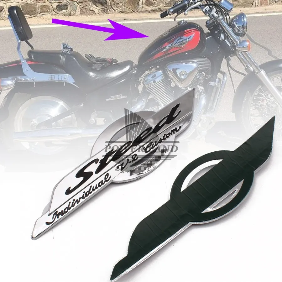 For Shadow VLX 600 400 Steed Plastic Portable Durable 1pair 3D