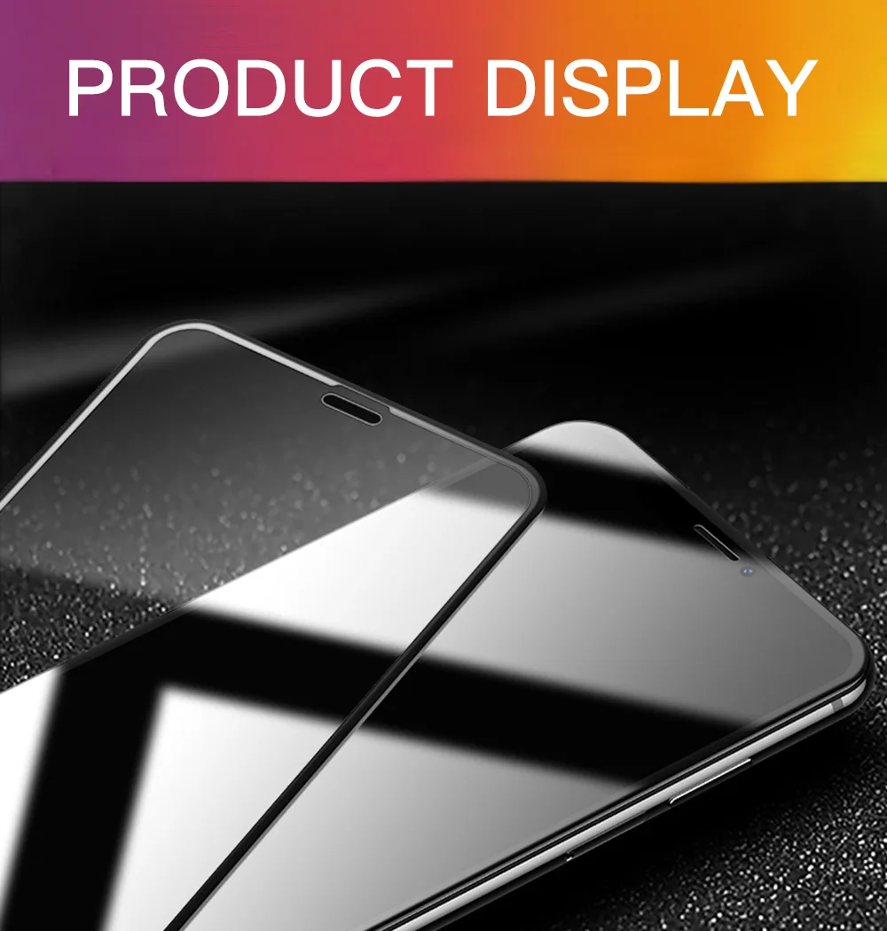 2 шт 10D закаленное стекло для iPhone 6 6s 7 8 plus XR X XS Max стекло полное клеевое покрытие Защитная пленка для экрана